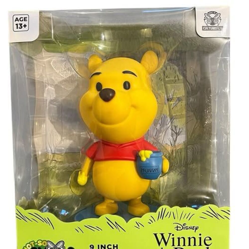 NEW IN BOX OFFICIAL DISNEY ‘WINNIE THE POOH’ 9 INCH Vinyl Figurine “CULTURE FLY”